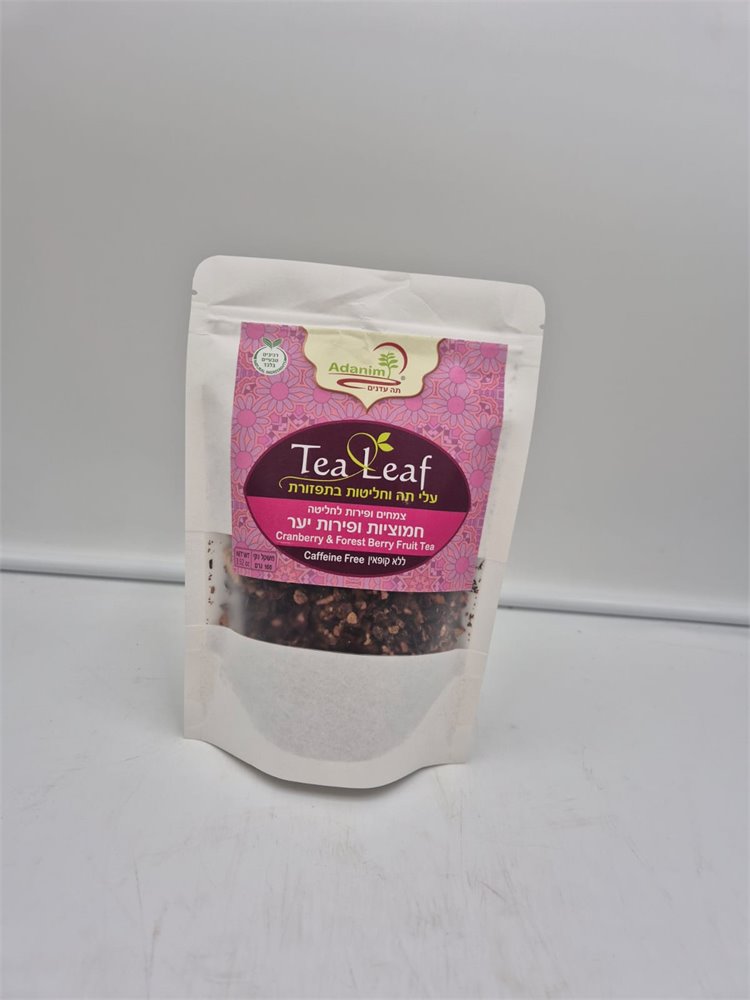 עלי תה בטעם חמוציות ופירות יער